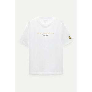 Oversized Tričko, Barva Bilá s Potiskem 2015 obraz