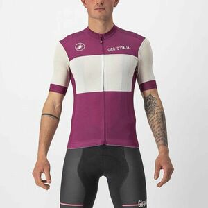 CASTELLI Cyklistický dres s krátkým rukávem - GIRO D'ITALIA 2024 - bordó/bílá/fialová 2XL obraz