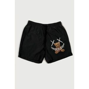 Plavecké Šortky , Barva Černá, s Potiskem Stand Out Teddy obraz