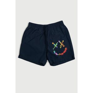 Plavecké Šortky , Barva Modrá, s Potiskem Neon Smiley Face obraz