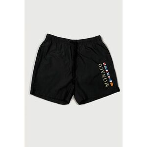 Plavecké Šortky , Barva Černá, s Potiskem Monte Carlo obraz
