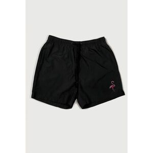 Plavecké Šortky , Barva Černá, s Potiskem Flamingo obraz
