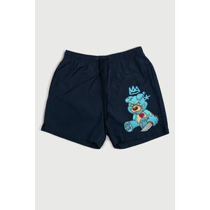 Plavecké Šortky , Barva Modrá, s Potiskem Madness Rich obraz