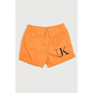 Plavecké Šortky , Barva Oranžová, s Potiskem UK Logo Oversized obraz