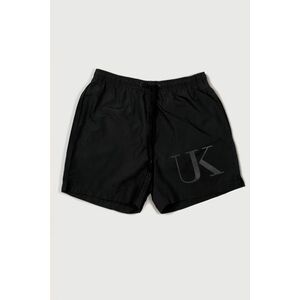 Plavecké Šortky , Barva Černá, s Potiskem UK Logo Oversized obraz