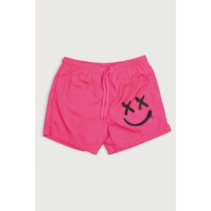 Plavecké Šortky , Barva Růžová, s Potiskem Smiley Face Graffiti obraz