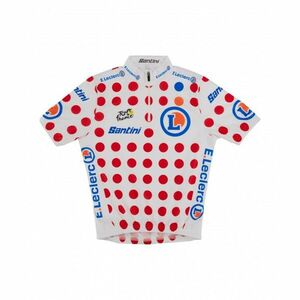 SANTINI Cyklistický dres s krátkým rukávem - TOUR DE FRANCE - bílá/červená 13Y obraz