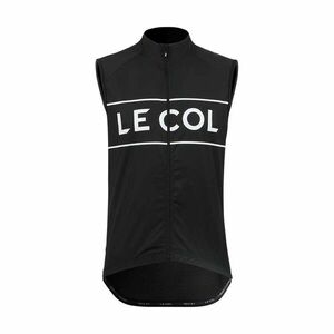 LE COL Cyklistická vesta - SPORT LOGO GILET - bílá/černá 2XL obraz