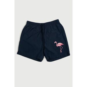 Plavecké Šortky , Barva Modrá, s Potiskem Mad Flamingo obraz