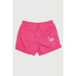 Plavecké Šortky , Barva Růžová, s Potiskem Mad Flamingo obraz