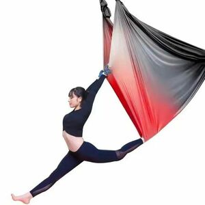 Sportago Aerial Yoga Hammock multicolour - černo-červená - 6m obraz