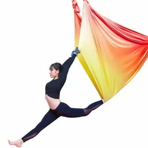 Sportago Aerial Yoga Hammock multicolour - žluto-oranž-červená - 7m obraz
