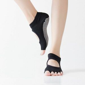 Sportago Sanya bezprsté ponožky na jógu - černá obraz