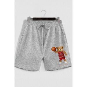 Šortky, Barva Šedá, s Potiskem Air Teddy obraz