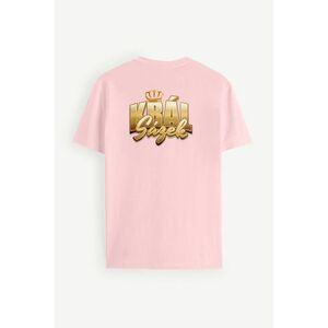 Tričko, Barva Růžová, s Potiskem King obraz
