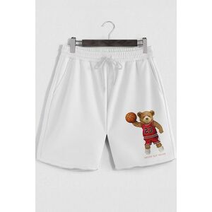 Šortky, Barva Bílá, s Potiskem Air Teddy obraz