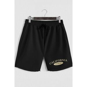 Šortky, Barva Černá, s Potiskem California Dream On obraz