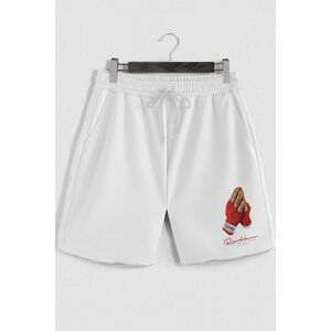Šortky, Barva Bílá, s Potiskem Champion Fighter obraz