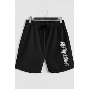 Šortky, Barva Černá, s Potiskem Have A Nice Day obraz