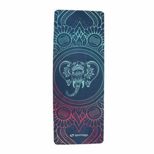 Premium semišová podložka na jógu Sportago 185x68x0, 15 cm - Sloní Moudrost obraz