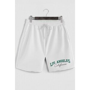 Šortky, Barva Bílá, s Potiskem Los Angeles California obraz