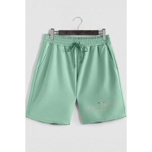 Šortky, Barva Světle Zelená, s Potiskem Saint Tropez Riviera obraz
