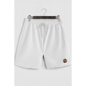 Šortky, Barva Bílá, s Potiskem Tennis Society Club obraz