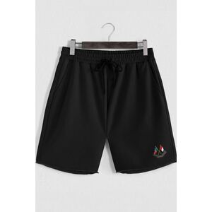 Šortky, Barva Černá, s Potiskem Nautical Flags obraz