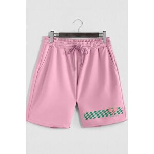 Šortky, Barva Růžová, s Potiskem St. Tropez Tennis Club obraz