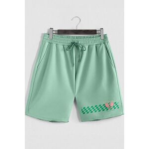 Šortky, Barva Světle Zelená, s Potiskem St. Tropez Tennis Club obraz