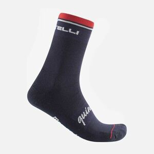 CASTELLI Cyklistické ponožky klasické - QUINDICI SOFT MERINO - modrá S-M obraz