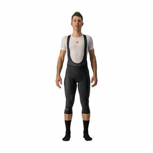 CASTELLI Cyklistické kalhoty krátké s laclem - 3/4 ENTRATA THERMAL - černá M obraz