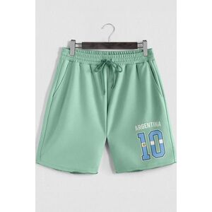 Šortky, Barva Světle Zelená, s Potiskem Hand Of God 10 obraz