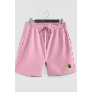Šortky, Barva Růžová, s Potiskem Rich Boys Club obraz