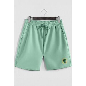 Šortky, Barva Světle Zelená, s Potiskem Rich Boys Club obraz