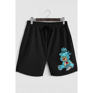 Šortky, Barva Černá, s Potiskem Madness Rich obraz