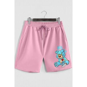 Šortky, Barva Růžová, s Potiskem Madness Rich obraz