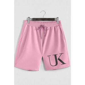 Šortky, Barva Růžová, s Potiskem UK Logo Oversized obraz