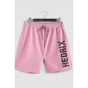 Šortky, Barva Růžová, s Potiskem Hedrix Oversized obraz