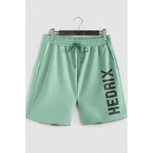 Šortky, Barva Světle Zelená, s Potiskem Hedrix Oversized obraz