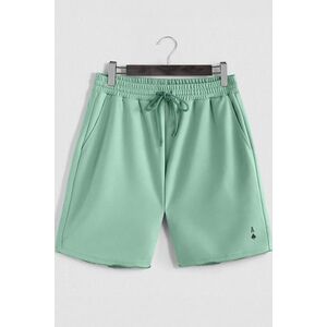 Šortky, Barva Světle Zelená, s Potiskem Black Ace obraz