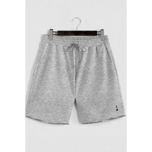 Šortky, Barva Šedá, s Potiskem Black Ace obraz