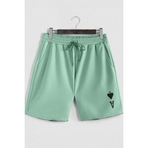 Šortky, Barva Světle Zelená, s Potiskem Ace Reversed obraz