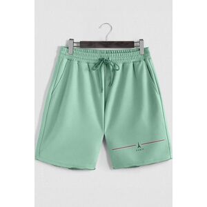 Šortky, Barva Světle Zelená, s Potiskem Paris Minimal obraz
