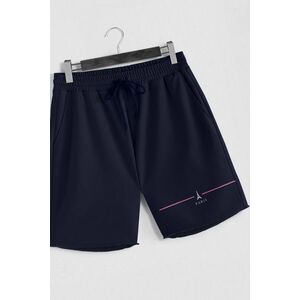 Šortky, Barva Modrá, s Potiskem Paris Minimal obraz