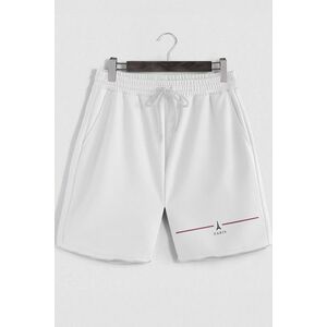 Šortky, Barva Bílá, s Potiskem Paris Minimal obraz