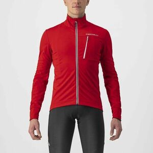 CASTELLI Cyklistická zateplená bunda - GO WINTER - černá/červená 2XL obraz