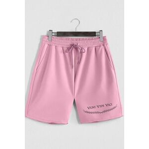 Šortky, Barva Růžová, s Potiskem Veni Vidi Vici obraz