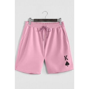 Šortky, Barva Růžová, s Potiskem King of Spades obraz