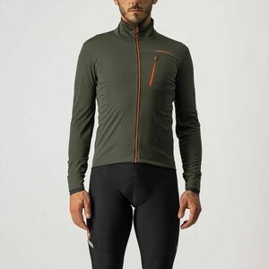 CASTELLI Cyklistická zateplená bunda - GO WINTER - zelená M obraz
